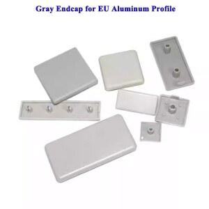 10개 회색 플라스틱 엔드 캡 커버 플레이트 엔드캡 2040 2060 3030 3060 4040 4080 4545 1515 2525 R EU 알루미늄 프로파일용