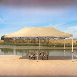 고품질 야외 차양 텐트 차단 햇빛 접이식 파빌 캐노피 우산형 4각 캔버스 야간 스톨