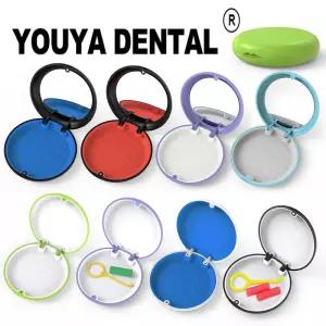 치열 교정 케이스 리테이너 틀니 보관 거짓 목욕 상자 교정기 입 가드 구강 위생 주최자 컨테이너