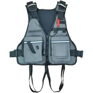 Woxiro 피싱 베스트 구명조끼 낚시용 의류 높은 부력재 경량 다중 포켓 수납력 다기능 내구성 조절 가능