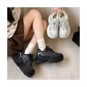 여자 하이탑 슈즈 키높이 통굽 봄철 발돋움 BE1