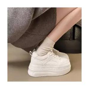 여자 하이탑 슈즈 플랫폼 봄 키높이 라운드 머핀 소프트 캐주얼 BE1