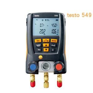Testo 549 자동차 압력 게이지 온도 테스터, 냉매 미터, 디지털 매니폴드 HVAC 시스템 키트, LCD 압력계