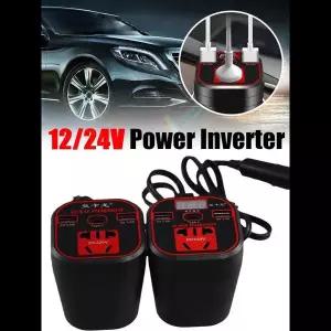 호환  차량용 전원 인버터 C타입 다기능 충전기 소켓 고속 충전기 인버터 12V 24V 220V 컨버터 3.1A 12V 22