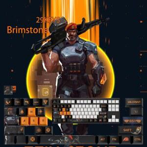 keycaps 29 키 미니 세트 Deadlo Jett er Brim Sova OEM 프로필 Mx 스위치 용 PBT 승화 키캡