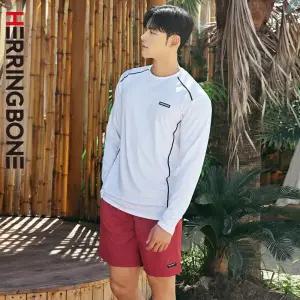 남자 래쉬가드세트 루즈핏 긴팔 메쉬 수영복 반바지 스윔팬츠 비치웨어 상의 하의 RG347 AF308 - RG347_쿨