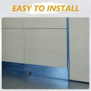 헛간문 용 이중 휠 플로어 가이드 부드러운 슬라이딩 도어 하드웨어 소프트 클로즈 키트 흔들림 방지 고무