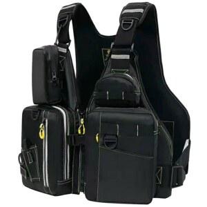 MORGEN SKY 피싱 베스트 플로팅 낚시 전용 구명조끼 포켓이 많은 낚시용품 짧은 길이 경량 타입 게임 계류