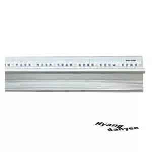 [문구] 안전자 100CM자 알루미늄안전자 타원형 방지턱 손보호 철자