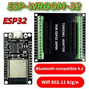 32 개발 보드 키트 WROOM 32D 블루투스 WiFi 모듈 USB 타입 C 30핀 CP2102 DevKitC