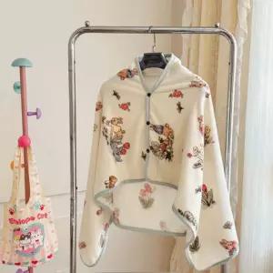 이불 캠핑 담요 무릎 블랭킷 겨울 망토 극세사 양털 블랑켓 캠핑블랭킷 입는