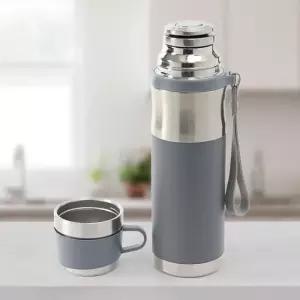 휴대용보온병 GDM 스테인리스 티보틀겸용 보온병 그레이 1L