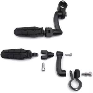 골드윙 VTX1300 섀도우 발키리 트라이엄프를 위한 풋페그 풋레스트가 장착된 HK 그룹 모터사이클 블랙