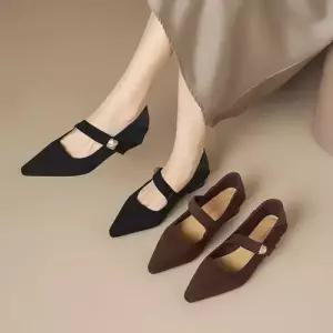 여성용 신발 힐펌프스 스트랩힐 슈즈 스틸레토 버클 통굽 메리제인 프렌치 펌프스 MF5