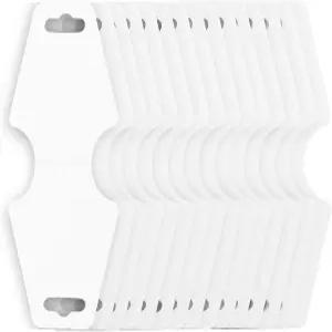 카이? 150PCS 팔찌 디스플레이 카드 셀프 접착 주얼리 포장 빈 접이식 종이 12x5cm 헤어 타이 보관