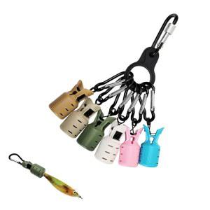 BOOHUQICH 에기 케이스 홀더 낚시 도구 안전 커버 지그 보호 찔림 방지 6색 6개 세트