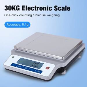 30kg 0.1g 전자 저울 디지털 AC110220V 정밀 원클릭 카운팅 실험실용