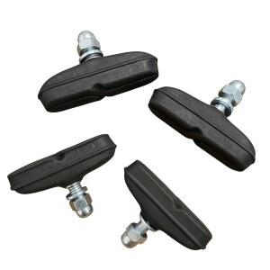 프리미엄 전천후 자전거 브레이크 패드 - 비 또는 건조 시 강력한 미끄럼 방지 제동, MTB, BMX 및 도로 자전거를 위한 오래 지속되는 고무 교체 설치가 쉽고 내구성이 뛰어난