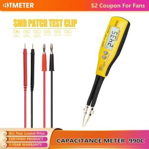 990C 스마트 SMD 테스터 핀셋 디지털 멀티미터, RC 다이오드 자동 범위 저항기 커패시터 배터리 캐리 박스