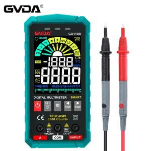 GVDA 차세대 디지털 멀티미터, 600V Ture RMS AC DC NCV 스마트 테스터, Ohm 커패시턴스 Hz 전압계