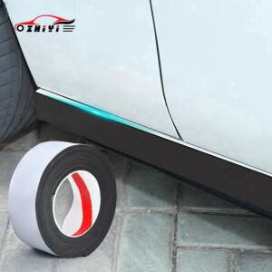문짝 사이드 엣지 보호대 자동차 스티커, 블랙 화이트 바디 스크래치 방지 장식 200cm x 5cm 8mm