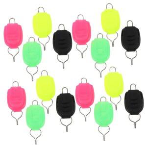 도요안도나 20개 낚시줄 홀더 클립 낚시꾼을 위한 휴대용 플라스틱 스토퍼