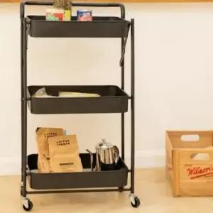 [JED] 선반 수납 트롤리 이동식 철제 장난감 정리대