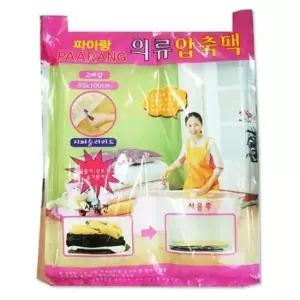 [JED] 압축팩 주머니 진공 포장 정리 의류 2매 이불