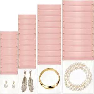 MLIYYBE 40 PCS 변색 방지 주얼리 가방 여행 및 보관용 투명 EVA 정리 지퍼 파우치 누렇게 않음 냄새 없음