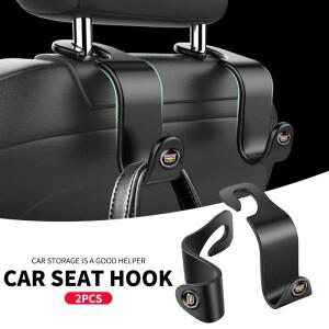 12개 자동차 시트 헤드레스트 훅 뒷좌석 행거 액세서리 캐딜락 로고 에스컬레이드 CTS ATS SRX XTS XT5 STS