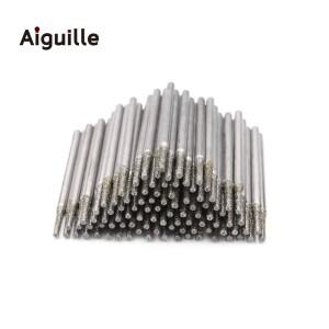 A유형 100 개대 다이아몬드 그라인딩 포인트 드릴링 비트 0.8mm-2.5mm 옥 스톤 버