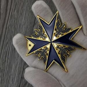 독일 검은 독수리 메달 사본 호헤르 오르덴 폰 슈바르젠 아들러 기념 주화 배지 (리본 없음) 1개