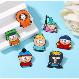 새로운 인기 애니메이션 상품, 사우스파크 만화 브로치, 스탠케일 케니 금속 배지, 의류 액세서리