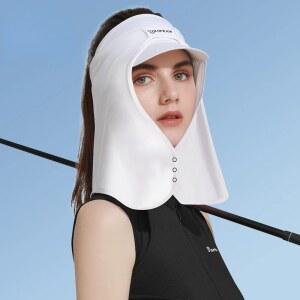 햇빛가리개 여성용 사이클링 야구 모자, 얼굴 보호대 빈 탑 야외 스포츠 태양 목 커버 스카프, 아이스 실크 모자 Gorras