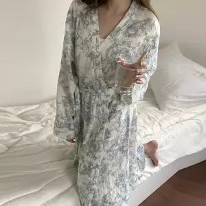 여성 봄 가을 요루면 트왈 로브 샤워가운 커버업 호캉스 홈웨어 파자마 골프 목욕가운 -KHV0008-