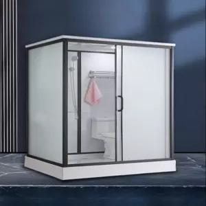 조립식 샤워부스 이동식 샤워실 간이 샤워장 캠핑장 캠핑 바닥 실내 야외 강화유리 미닫이문