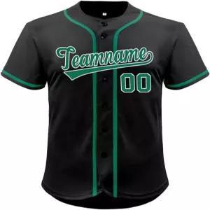 KXK 커스텀 야구 유니폼 힙스터 버튼 다운 셔츠 남성/여성/청소년용 맞춤 스티치 문자 번호