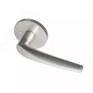 방문손잡이 버튼형 P10008 그레이 SN 방문 욕실문 중문