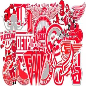 물병 노트북 자전거 컴퓨터 오토바이 여행 케이스 자동차 장식 스티커를 위한 25개의 PCS 디트로이트