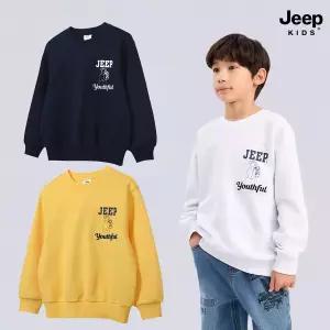 [백화점상품] 지프 키즈 맨투맨 주니어의류 스몰곰 캐릭터 포인트 상의