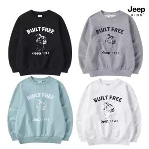 [백화점상품] 지프 키즈 맨투맨 주니어맨투맨 아치곰 그래픽 배색 티셔츠