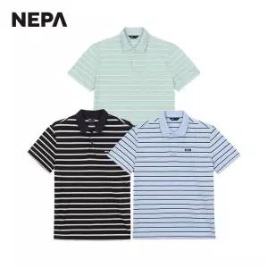 네파 남성 스트라이프 반팔 폴로티셔츠 7K35251