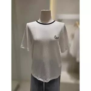 [SOUP](신세계 사우스시티) 라운드 배색 블라우스형 티셔츠 (SC4ST30)