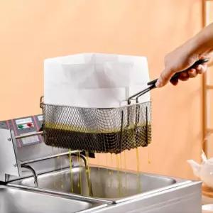 식용유 여과지 튀김기용 백지받침 식용류 필터 기름 제거