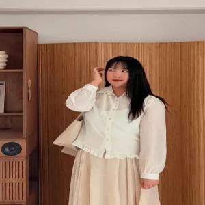 소프트 크리즈 프릴 셔츠 블라우스