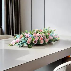 탁상 꽃꽂이 생신상 꽃장식 촬영용 결혼식장 백일상 인조