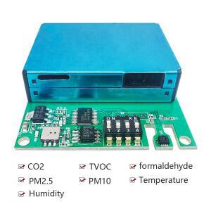 YYS 7IN1 공기질 센서, PM2.5 먼지 CO2 CHO 포름알데히드 VOC 가스 온도 및 습도, M702B