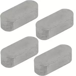 Ruilogod 30mmx12mmx8mm 304 스테인리스 스틸 주요 재고 라운드 종료 4pcs (아이디 a1f 5e0 8a6 b7b 7a3)