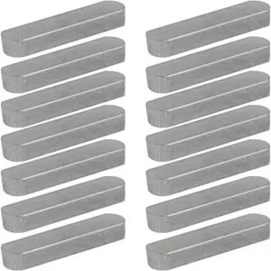 Ruilogod 25mmx6mmx6mm 304 스테인리스 스틸 주요 재고 원형 종료 14pcs (ID 245 a0e 5d2 daf f25)