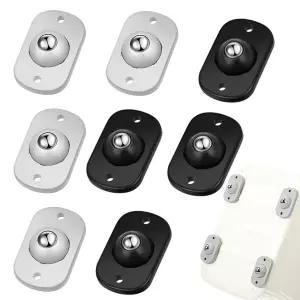 TRVL FIELD 자가 접착 캐스터 휠 주방용 가전 롤러 360 회전 소형 - 커피 메이커 조리대 슬라이딩 해결